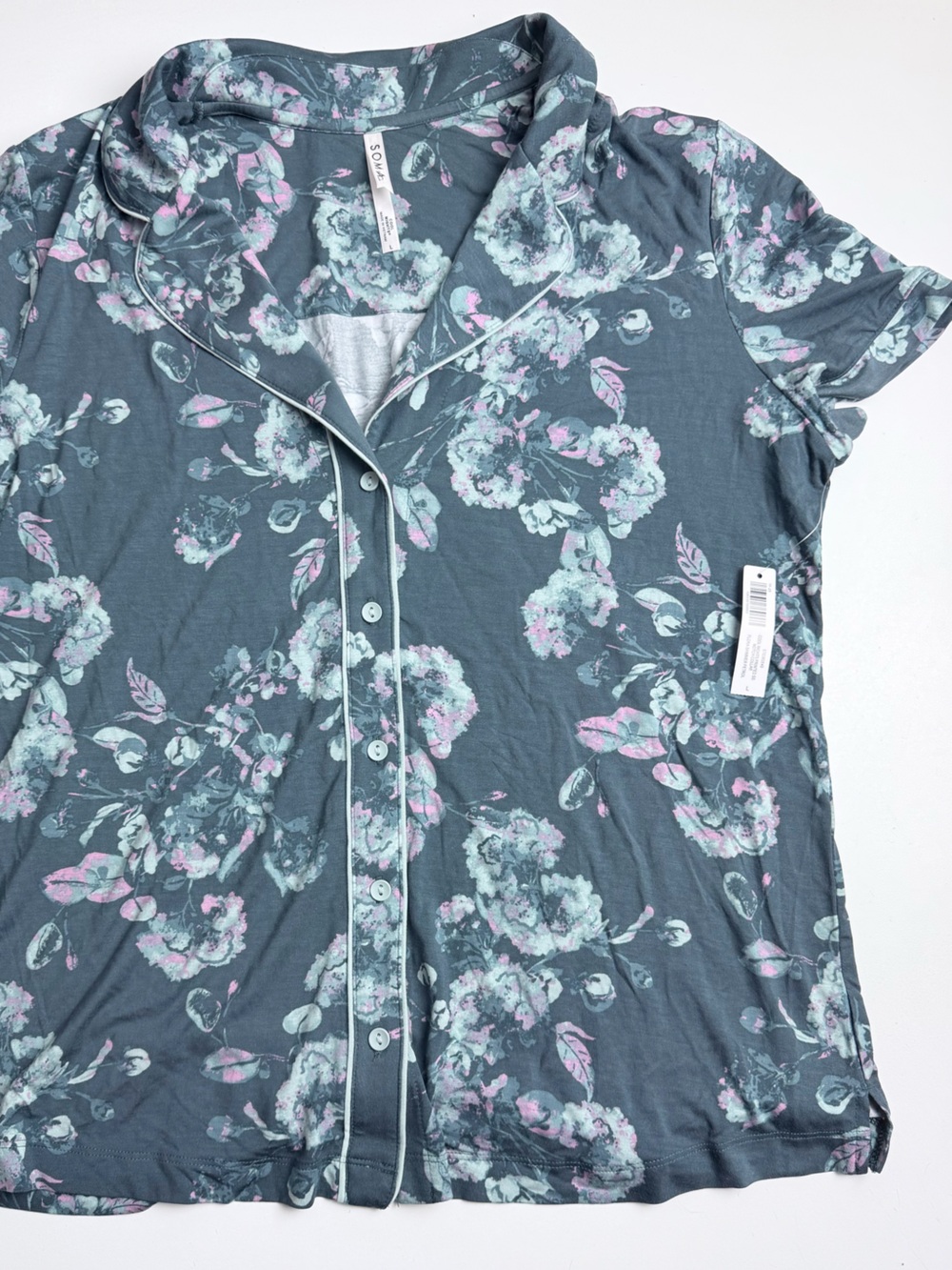 Soma Cool Nights Cropped Pajama Set Short Sleeve Bundle of 2 NWT Size Large - Picture 3 of 15